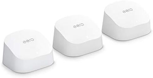 Amazon eero 6 mesh wifi add-on extender - Add up to 1,500 sq. ft. of Wi-Fi 6 coverage. Required eero mesh wifi system not included in Saudi Arabia
