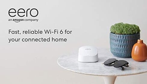 Amazon eero 6 mesh wifi add-on extender - Add up to 1,500 sq. ft. of Wi-Fi 6 coverage. Required eero mesh wifi system not included in Saudi Arabia