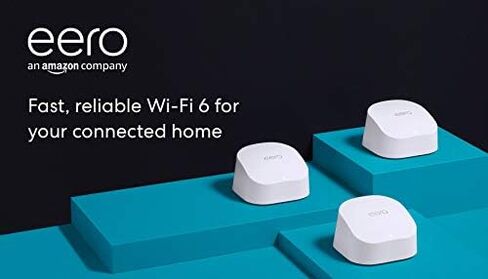Amazon eero 6 mesh wifi add-on extender - Add up to 1,500 sq. ft. of Wi-Fi 6 coverage. Required eero mesh wifi system not included in Saudi Arabia
