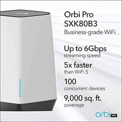 نظام شبكة NETGEAR Orbi Pro WiFi 6 ثلاثي الموجات (SXK80) in Kuwait