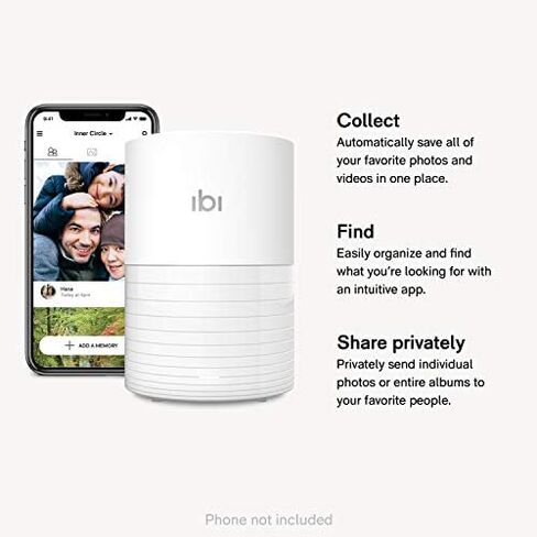 ibi - The Smart Photo Manager - Collect, Organize and Privately Share Photos & Videos from Smartphones, Cloud and Social Media Accounts - US Version in Saudi Arabia