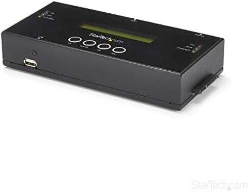 StarTech.com 1:1 Standalone Hard Drive Duplicator with Disk Image Manager for Backup and Restore & .com Standalone Hard Drive Duplicator, External Dual Bay HDD/SSD Cloner/Copier in Saudi Arabia