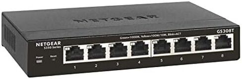 NETGEAR 10-Port 10G Multi-Gigabit Ethernet Smart Switch (MS510TXM) - Managed, 8 x Multi-gig Ports, 2 x 10G SFP+, Optional Insight Cloud Management, Desktop or Rackmount, Limited Lifetime Protection in Kuwait