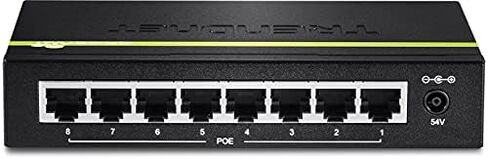 TRENDnet 8-Port Gigabit GREENnet PoE+ Switch, TPE-TG81g, 8 x Gigabit PoE+ Ports, Rack Mountable, Up to 30 W Per Port with 110 W Total Power Budget, Ethernet Network Switch, Metal, Lifetime Protection in Saudi Arabia