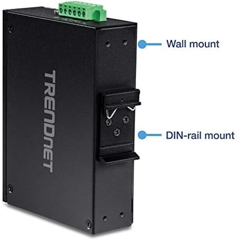 TRENDnet 8-Port Industrial Fast Ethernet PoE+ DIN-Rail Switch,TI-PE80 in Kuwait