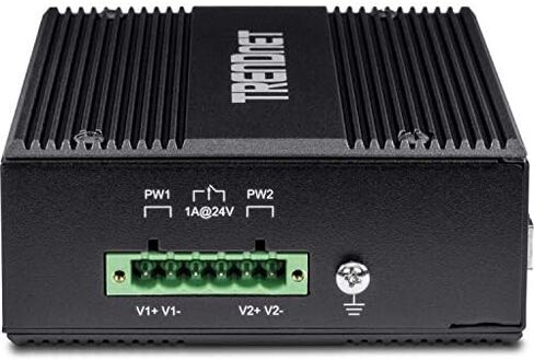 TRENDnet 8-Port Industrial Gigabit PoE+ DIN-Rail Switch, TI-PG80 | 200W PoE Power Budget, 16Gbps Switching Capacity, NDAA & TAA Compliant, Ethernet Splitter, Lifetime Protection in Kuwait