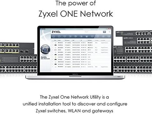 ZyXEL 24-Port Gigabit Ethernet Smart Managed Switch Switch - تصميم بدون مروحة [GS1900-24] in Kuwait