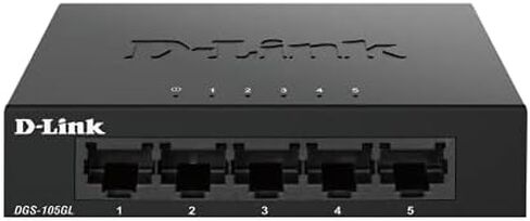 D-Link Ethernet Switch, Gigabit Unmanaged Desktop Plug and Play Sturdy Metal Housing Fanless Design EEE in Kuwait