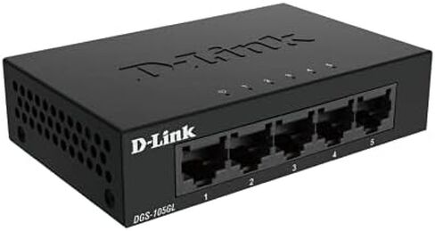 D-Link Ethernet Switch, Gigabit Unmanaged Desktop Plug and Play Sturdy Metal Housing Fanless Design EEE in Kuwait