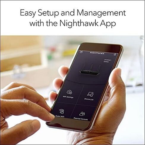 راوتر NETGEAR Nighthawk 6-Stream AX5400 WiFi 6 (RAX50) - سرعة لاسلكية ثنائية النطاق AX5400 (تصل إلى 5.4 جيجابت في الثانية) | تغطية 2500 قدم مربع in Kuwait