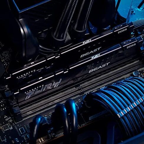 كينغستون مجموعة ذاكرة العاب مكتبية من فيري بيست سعة 32GB 2×16GB 5600MT/s DDR5 CL40 DIMM من قطعتين KF556C40BBK2 32، اسود in Kuwait
