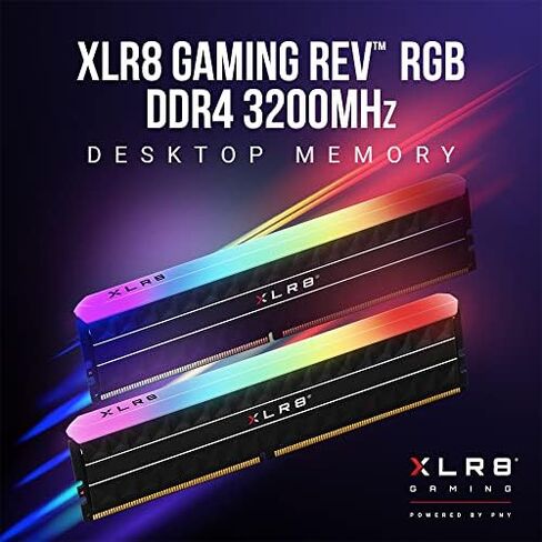 PNY XLR8 Gaming REV RGB 32GB (2x16GB) DDR4 3600MHz (PC4-28800) CL18 1.35V Dual Channel Desktop (DIMM) Memory – MD32GK2D4360018X2RGB in Saudi Arabia