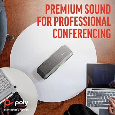 Poly - Sync 40 Smart -Speakerphone (Plantronics) - Flexible Work Spaces - Connect to PC/Mac via Combined USB-A/USB-C -Cable and Smartphones via -Bluetooth - Works with Teams, Zoom & more in Saudi Arabia