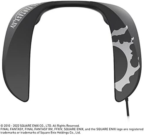 Panasonic SoundSlayer Final Fantasy XIV Online Edition Wearable Gaming Speaker, Lightweight Wired Neck Speaker with Built-in Microphone and Dimensional Sound - SC-GN01PP-FF (Black) in Saudi Arabia