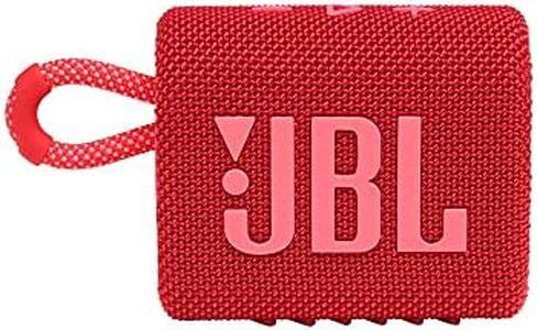 JBL Go 3 - Portable Mini Bluetooth Speaker, big audio and punchy bass, IP67 waterproof and dustproof, 5 hours of playtime, speaker for home, outdoor and travel (Black) in Kuwait