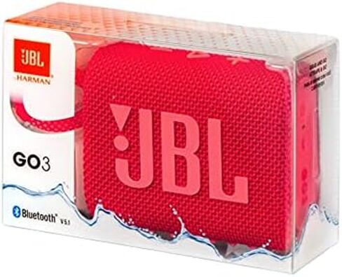 JBL Go 3 - Portable Mini Bluetooth Speaker, big audio and punchy bass, IP67 waterproof and dustproof, 5 hours of playtime, speaker for home, outdoor and travel (Black) in Kuwait