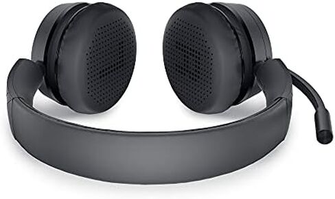 Dell Pro Wireless Headset - WL5022, Control Panel on Headset Includes Call Control, Adjustable Leatherette Headband, Leatherette Earpads, USB Dongle, Adjustable Boom Mic - Black in Saudi Arabia