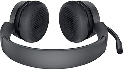 Dell Pro Wireless Headset - WL5022, Control Panel on Headset Includes Call Control, Adjustable Leatherette Headband, Leatherette Earpads, USB Dongle, Adjustable Boom Mic - Black in Saudi Arabia