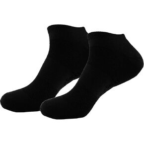 Men's Rayon from Bamboo Fiber Ultra Breathable Superior Wicking Athletic Ankle Sports Socks