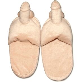 Funny Couples Plush Slipper Novelty Gag Gift, Indoor Flat Winter Furry Slippers for Women Men Shoes Anti Slip Soft Cute House Slippers in Saudi Arabia