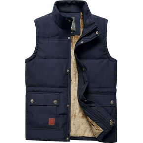 HOW'ON Men's Fleece Outerwear Vest (Gift Idea)