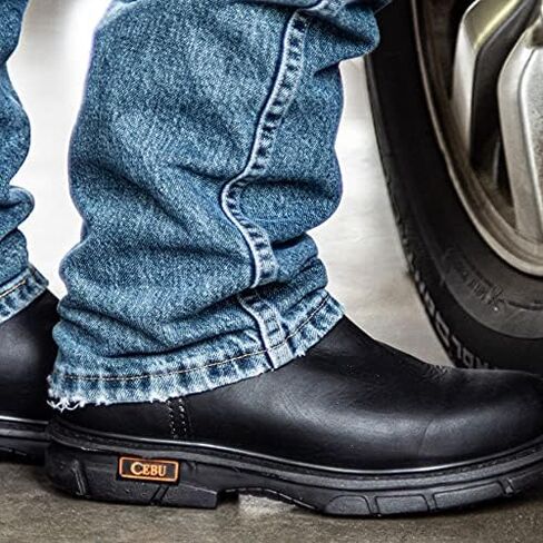 CEBU Men's Botin Grip Soft Toe Non Slip 6" Slip On Work Boots in Kuwait