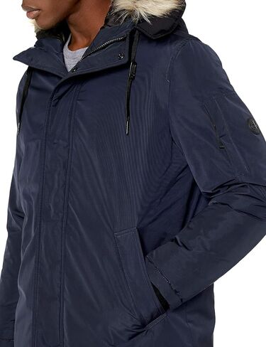 Calvin Klein Men's Classic Parka Jacket with Faux Fur Hood in Saudi Arabia