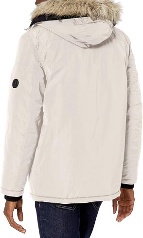 Calvin Klein Men's Classic Parka Jacket with Faux Fur Hood in Saudi Arabia