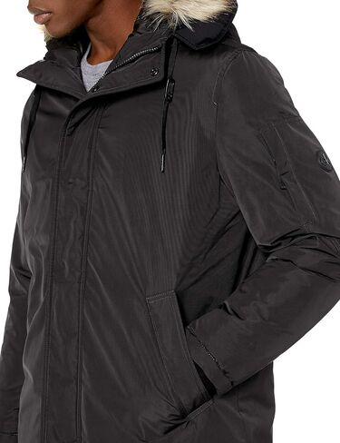 Calvin Klein Men's Classic Parka Jacket with Faux Fur Hood in Saudi Arabia