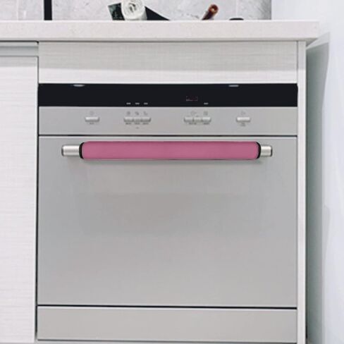 Horeset Set of 2 Pink Refrigerator Door Handle Covers Kitchen Appliance Gloves Fridge Dishwasher Door Cloth Protector,Keep Off Smudge & Fingerprint Drip in Saudi Arabia