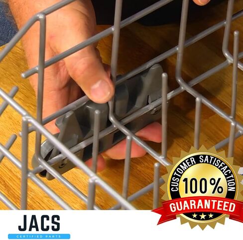 عجلات غسالة الأطباق المُحدثة W10195416v من JACS - (4 عبوات) - عجلات رف غسالة الأطباق المتوافقة مع Kitchenaid Whirlpool Maytag Kenmore in Saudi Arabia
