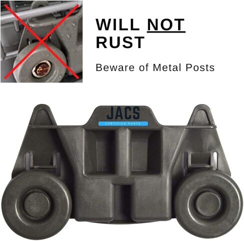 عجلات غسالة الأطباق المُحدثة W10195416v من JACS - (4 عبوات) - عجلات رف غسالة الأطباق المتوافقة مع Kitchenaid Whirlpool Maytag Kenmore in Saudi Arabia