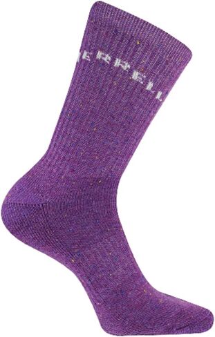Merrell Unisex-adults Men's and Women's Speckled Wool Blend Crew Socks - Unisex Moisture Wicking in Kuwait