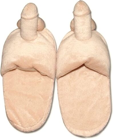 Funny Couples Plush Slipper Novelty Gag Gift, Indoor Flat Winter Furry Slippers for Women Men Shoes Anti Slip Soft Cute House Slippers in Saudi Arabia