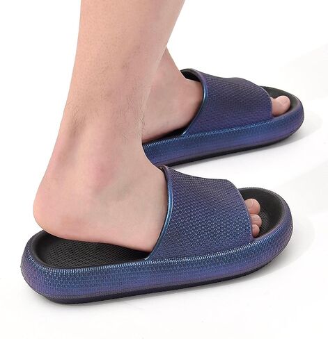 Cloud Slippers for Men and Women Pillow House Slides Non-Slip Sole Open Toe Quick Drying Bathroom Slippers with Thicken Sole Indoor and Outdoor in Saudi Arabia