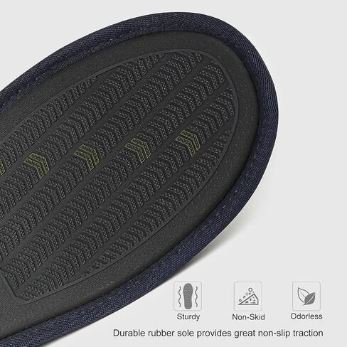 FamilyFairy Men’s Comfy Cozy Scuff Slippers Slip On House Shoes with Memory Foam for Indoor Outdoor in Saudi Arabia