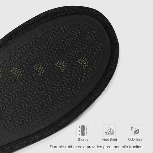 FamilyFairy Men’s Comfy Cozy Scuff Slippers Slip On House Shoes with Memory Foam for Indoor Outdoor in Kuwait