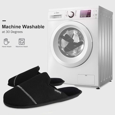 FamilyFairy Men’s Comfy Cozy Scuff Slippers Slip On House Shoes with Memory Foam for Indoor Outdoor in Kuwait