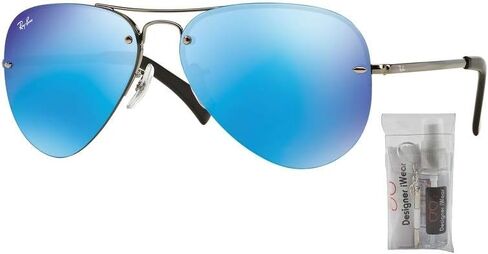Ray-Ban RB3449 Sunglasses For Men For Women + BUNDLE with Designer iWear Complimentary Eyewear Care Kit in Saudi Arabia