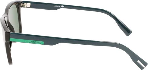 Lacoste L969S Rectangular Sunglasses, Black, One Size in Kuwait