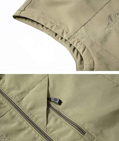 Fuwenni Men's Casual Outdoor Work Safari Fishing Travel Photo Fleece Vest Jacket in Saudi Arabia