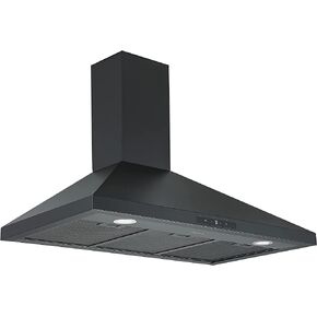 أنكونا AN-1586 شفاط المطبخ الهرمي القابل للتحويل مقاس 36 بوصة 440 CFM باللون الأسود غير اللامع in Kuwait