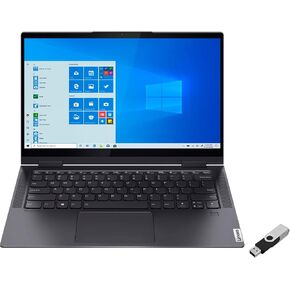لينوفو 2021 يوجا 7i 2 في 1 لاب توب 14 بوصة شاشة لمس فل اتش دي 11 كور i7-1165G7 EVO Iris Xe Graphics 12 جيجا DDR4 1 تيرابايت NVMe SSD WI-FI 6 ويندوز 11 هوم بصمة لوحة مفاتيح بإضاءة خلفية