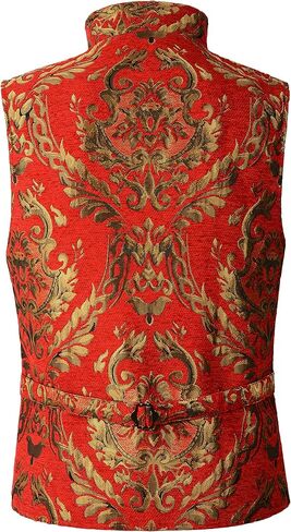 DarcChic Mens Tapestry Double-breasted Vest Waistcoat Gothic Aristocrat Steampunk Victorian in Saudi Arabia