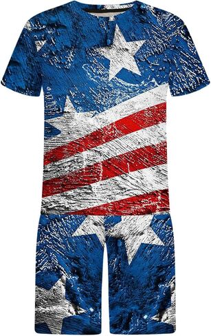 2022 Casual Sport Set for Mens Two Piece Suit Solid O-Neck Short Sleeve Fit Tee Shirts Short Sweatpants Set in Saudi Arabia