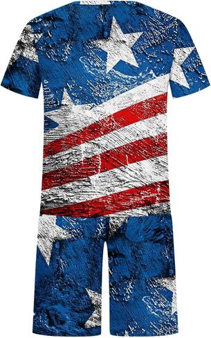 2022 Casual Sport Set for Mens Two Piece Suit Solid O-Neck Short Sleeve Fit Tee Shirts Short Sweatpants Set in Saudi Arabia