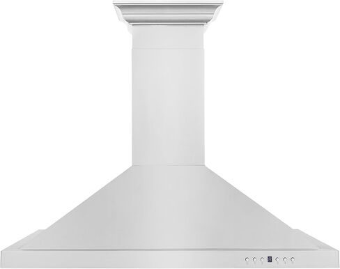ZLINE 36 in. Convertible Vent Wall Mount Range Hood in Stainless Steel with Crown Molding (KBCRN-36) in Kuwait