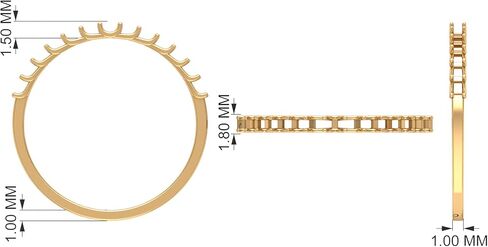 1/2 CT Ruby and Diamond Half Eternity Ring, Ruby and Diamond Semi Eternity Ring, Red Ruby and Diamond Gold Half Eternity Ring, 14K Solid Gold in Kuwait