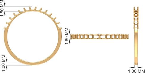 1/2 CT Ruby and Diamond Half Eternity Ring, Ruby and Diamond Semi Eternity Ring, Red Ruby and Diamond Gold Half Eternity Ring, 14K Solid Gold in Kuwait