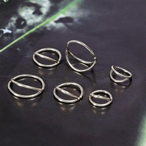 Double Hoop Earrings for One Hole: 3 Pairs Set Small Gold Double Hoops for Single Piercing Cartilage Surgical Steel Huggie Earrings for Men Tiny Hoops Hypoallergenic in Saudi Arabia